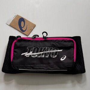 Asics Tokyo Edition Black and Pink Waist Pack